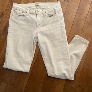 J crew off-white skinny jeans